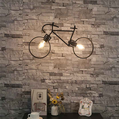 Antique Iron Bicycle Pendant Lights