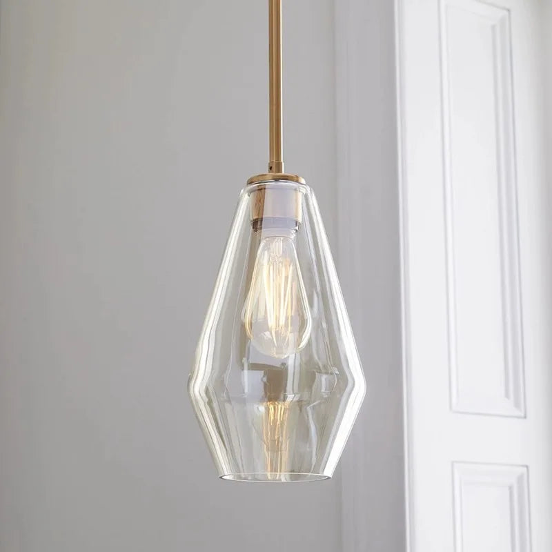 Luces colgantes de cristal LED modernas, accesorios de cocina, lámparas colgantes, mesa de dormitorio, comedor, accesorios de iluminación, restaurante, sala de estar