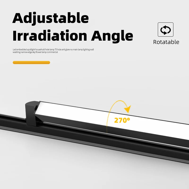 Juego completo de luces LED para techo, lámpara de techo de 85-265V, accesorio de iluminación de riel, tienda de ropa, foco para el hogar, reflector de riel