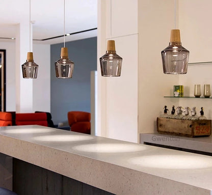 Nordic Glass Loft Industrial Decor pendent light