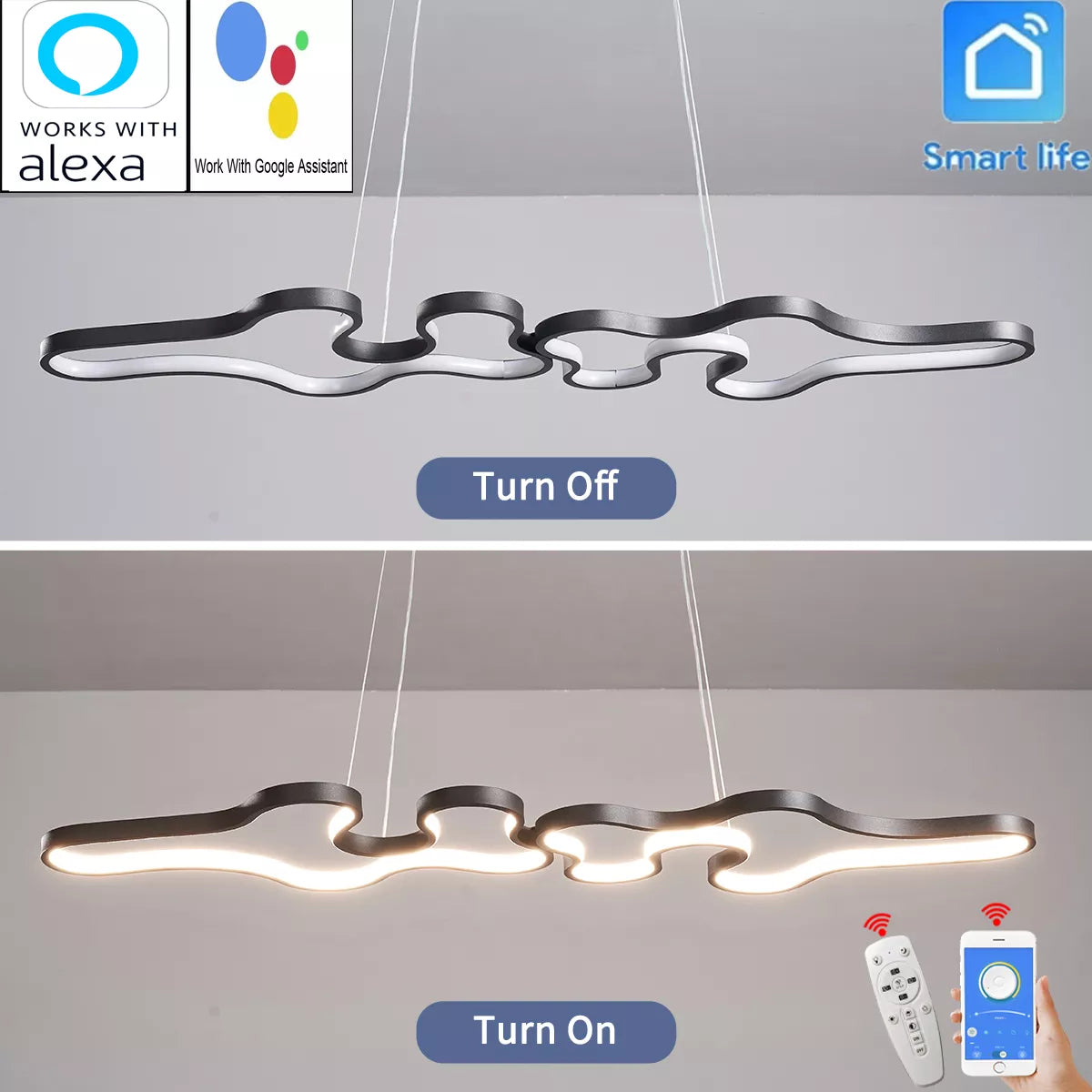 Smart Home Alexa /Google Home Modern LED  Pendant Light