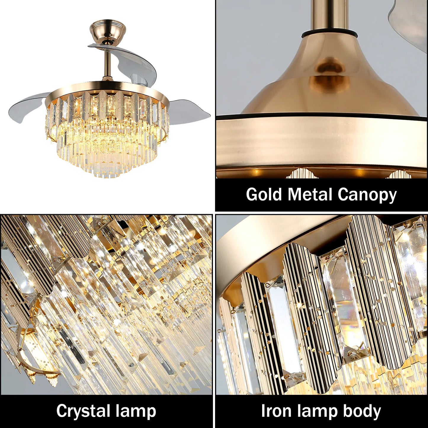 Modern Smart APP Ceiling Fan With Led Light