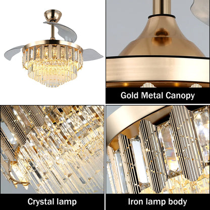 Modern Smart APP Ceiling Fan With Led Light