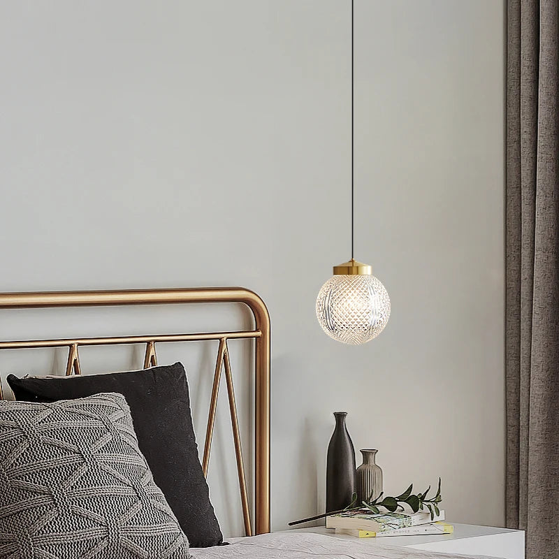 Sphere glass Copper style lighting