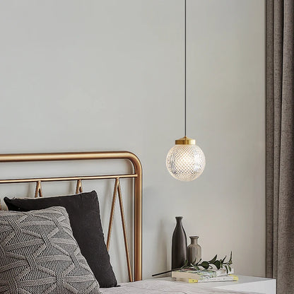 Sphere glass Copper style lighting