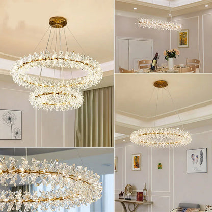 Nordic Flower Crystal Chandelier