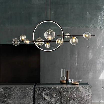 Nordic Designer Bubble Ball Glass chandelier