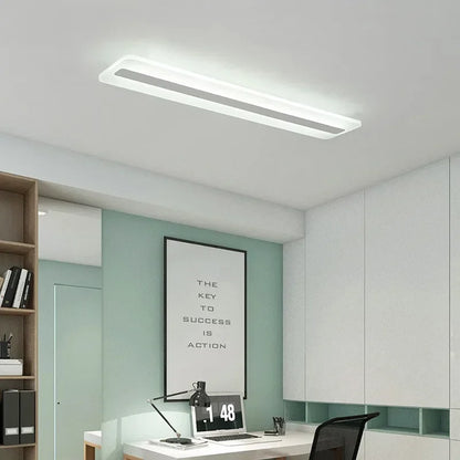 Lámpara LED acrílica de barra larga para techo, lámpara rectangular ultrafina de 40 a 60cm para sala de estar, dormitorio, luminaria creativa para pasillo, decoración del hogar