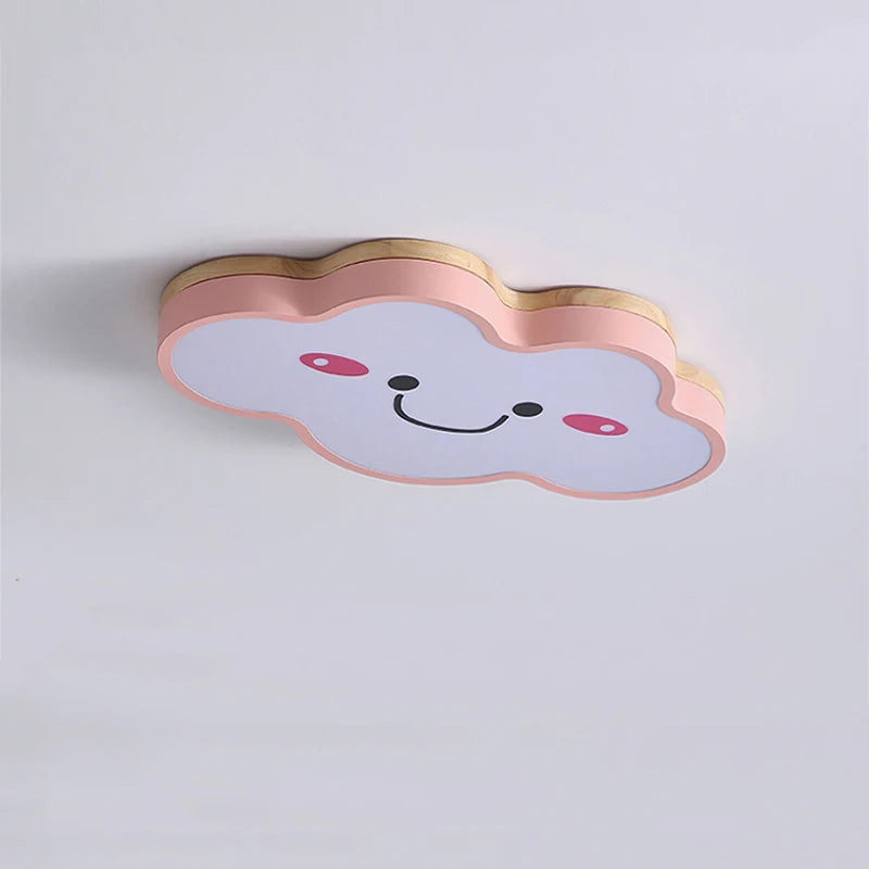 Luces Led de techo en forma de nube, lámpara de techo Multicolor para habitación de niños, candelabro de dibujos animados para dormitorio, lámparas de guardería y guardería