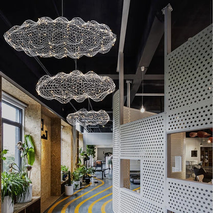 Iron Art Cloud Ceiling Chandelier
