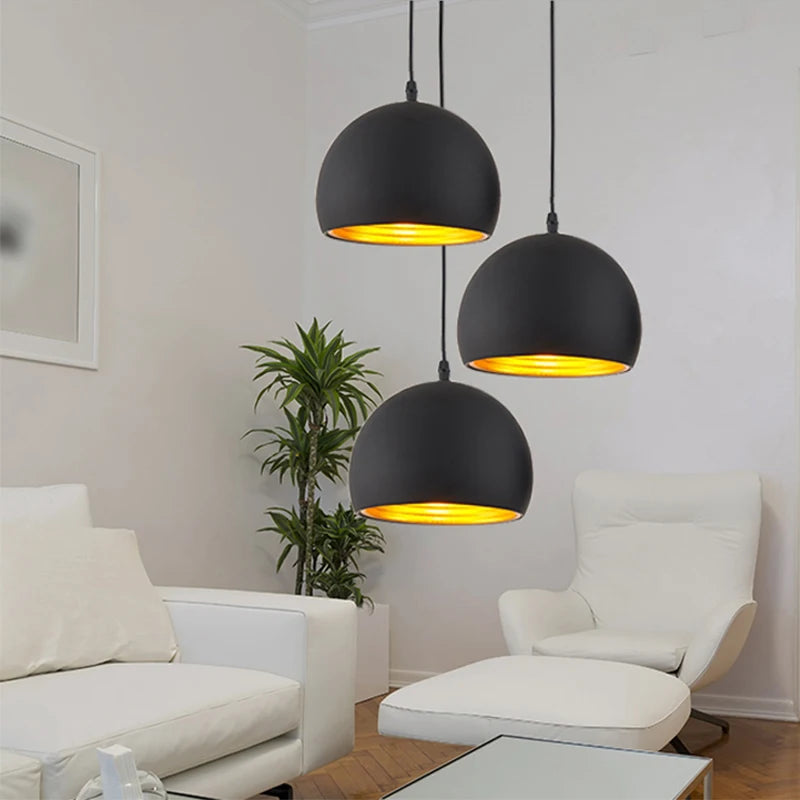 Simple Black & White ball Pendant lights