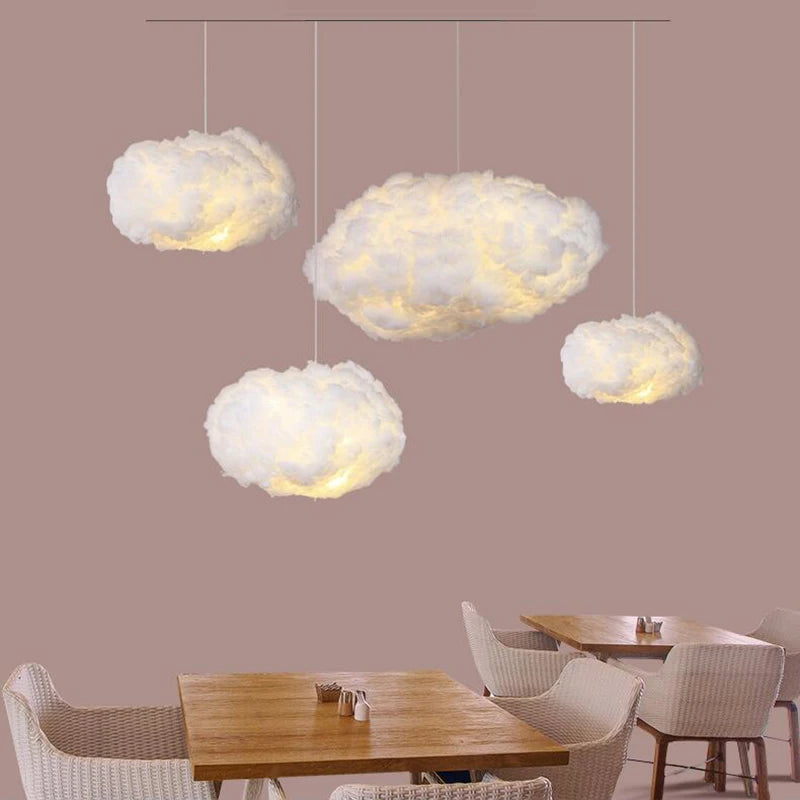 Luces colgantes Led de nube flotante modernas para sala de estar, comedor, candelabro de habitación para niños, iluminación para cocina, Bar, Club, lámpara colgante, luminaria