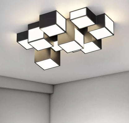 Remote control Dimming Black/ White New Modern LED light