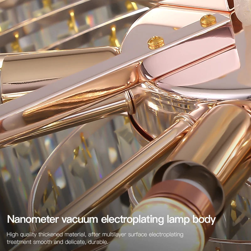 Lámpara de araña de cristal de lujo, atmósfera de lujo postmoderna, sala de estar, comedor, dormitorio, nueva personalidad creativa, 2023