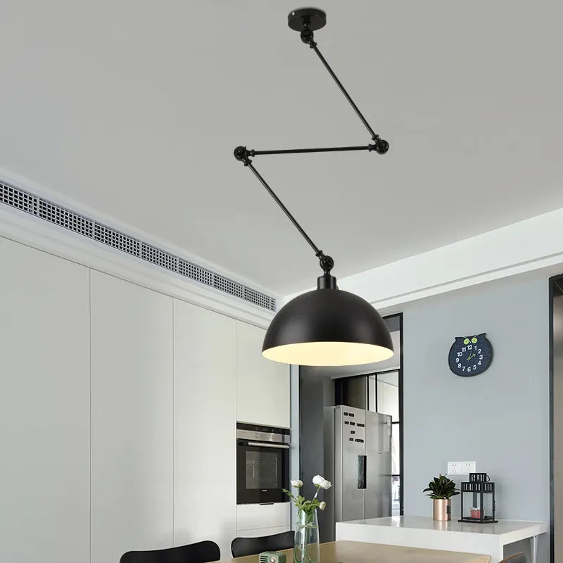 Nordic Adjustable Long Arm Pendant Light