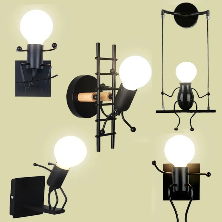 LED Little Iron Man Sconce Lamps