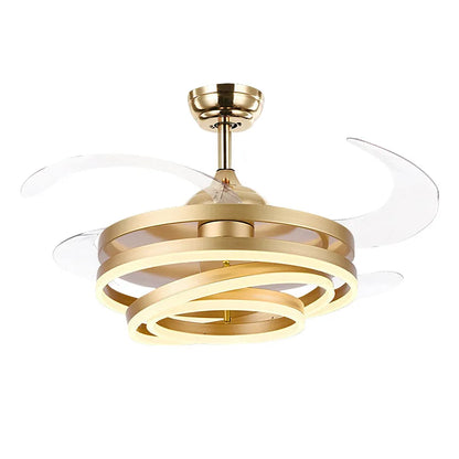 Modern LED Ring Ceiling Fan Light