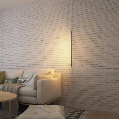 Luz de noche para dormitorio, luz LED colgante para sala de estar, tira de línea ajustable, lámpara colgante, pared de TV, decoración del hogar, accesorio moderno