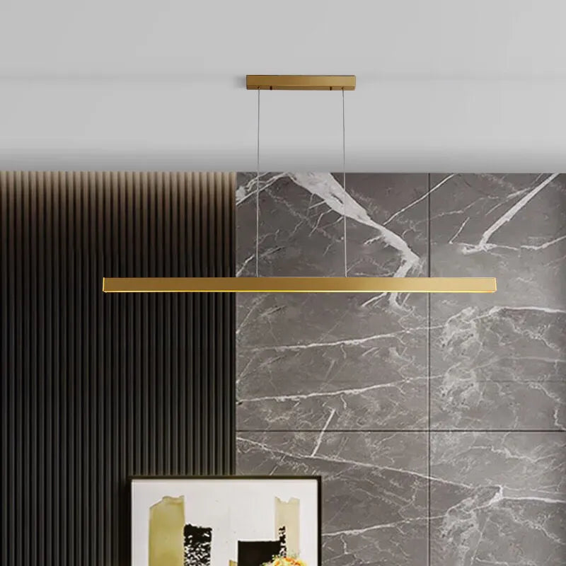 Candelabros de aluminio nórdico, lámpara colgante de dorado Negro para comedor, sala de estar, mesa, casa, decoración del hogar, oficina, escritorio, Bar, iluminación Led