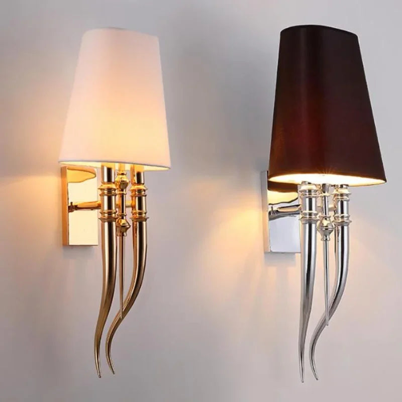 Modern Fabric sconce light