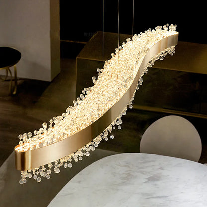 Wave Crystal Chandelier