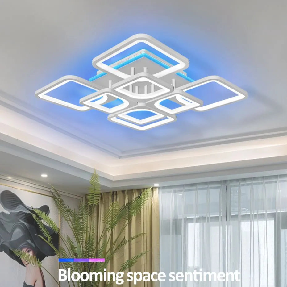 Led square ceiling Chandelier