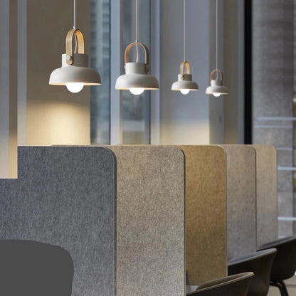 Anillo de hierro, lámpara colgante de grano de madera, lámparas colgantes modernas, lámpara colgante pequeña minimalista para sala de exposición nórdica, dormitorio, comedor