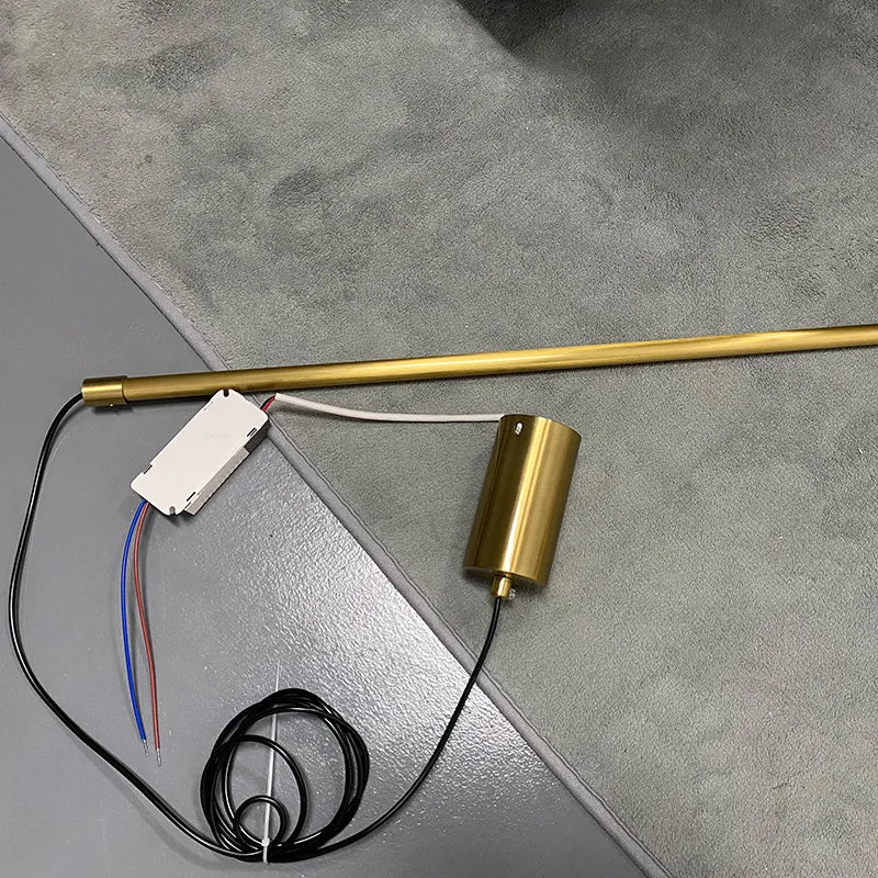 Iluminación LED de araña más larga y moderna para comedor, dormitorio, luces colgantes de oro negro, lámpara colgante de fondo de cabecera de lujo