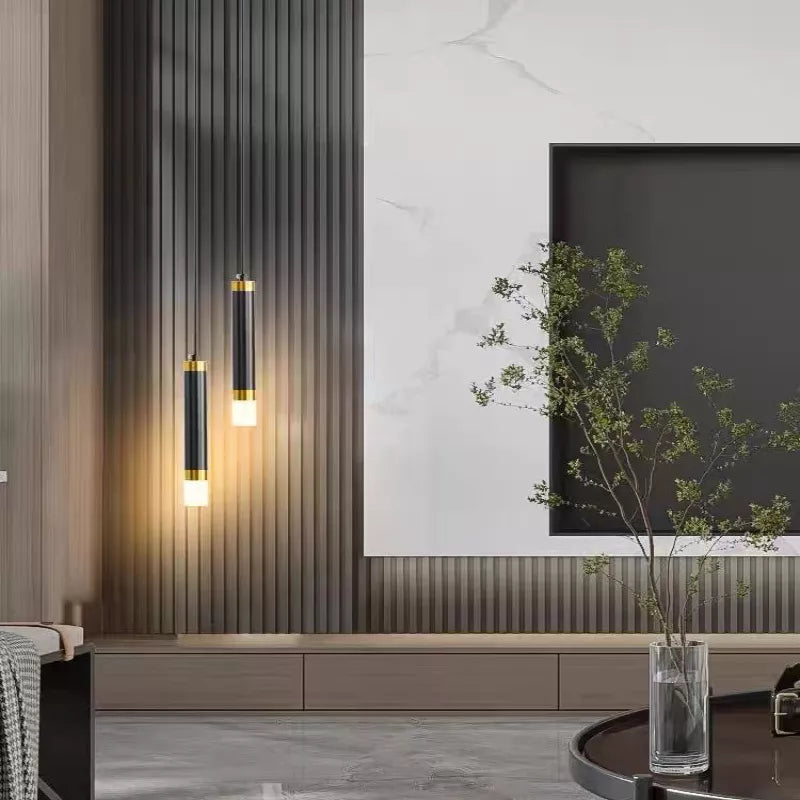 Luces colgantes LED de brillo nórdico, lámpara moderna para sala de estar, mesa de comedor, mesita de noche, entrada, cocina, bar, iluminación interior