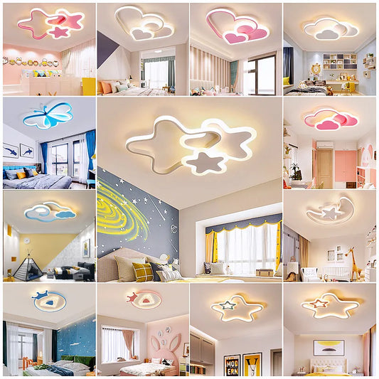 Led Children's multicolor shapes ceiling light