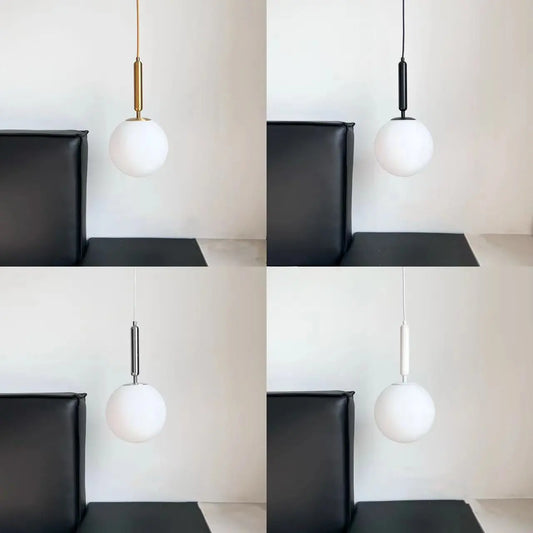 Simple modern Led Glass sphere pendent light