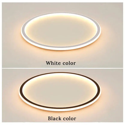 Lámparas de araña Led modernas, iluminación sencilla para sala de estar, dormitorio, estudio, lámparas de interior blancas y negras, AC90-260V regulable