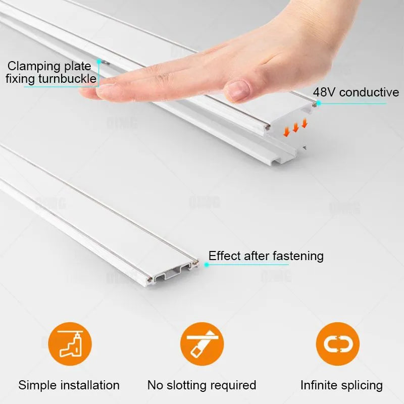 Slim Magnetic Track Light System