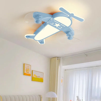 Airplane Ceiling fan Light For Kids Bedroom