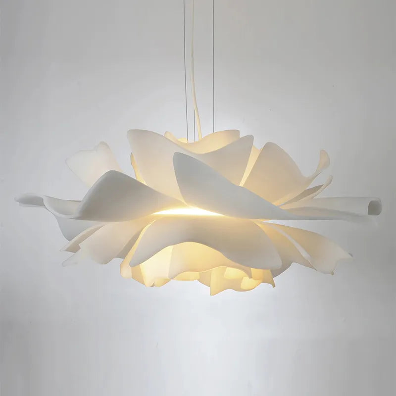 Nordic Led white camellia Chandelier