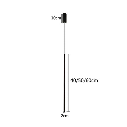 Luz de noche para dormitorio, luz LED colgante para sala de estar, tira de línea ajustable, lámpara colgante, pared de TV, decoración del hogar, accesorio moderno