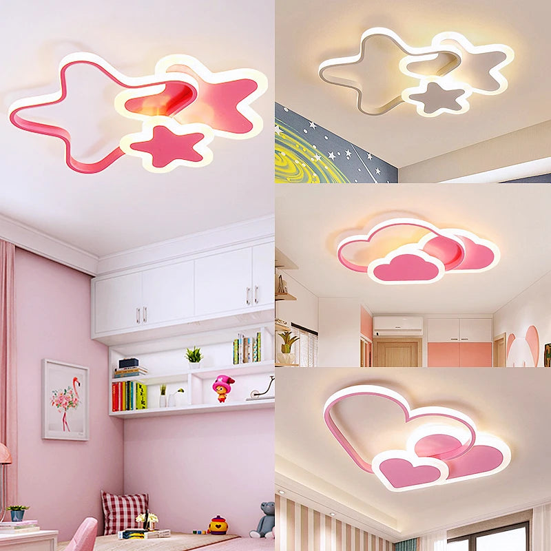 Led Children's multicolor shapes ceiling light