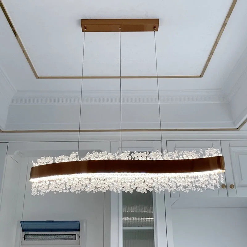 Wave Crystal Chandelier