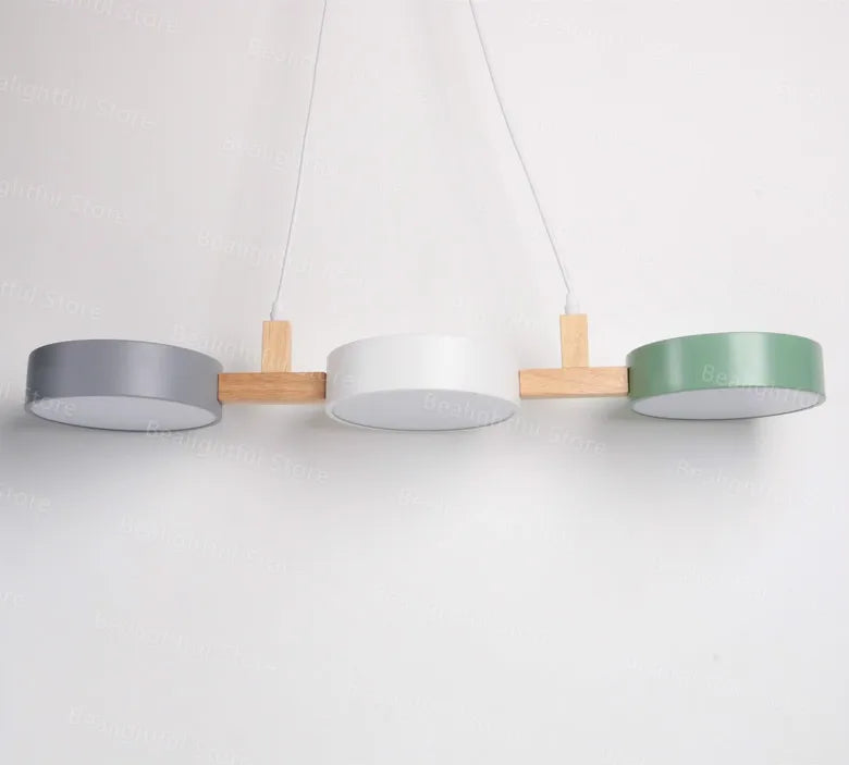 Nordic Modern Wooden Suspension Lighting