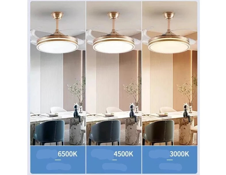 Remote control Retractable Ceiling Fan