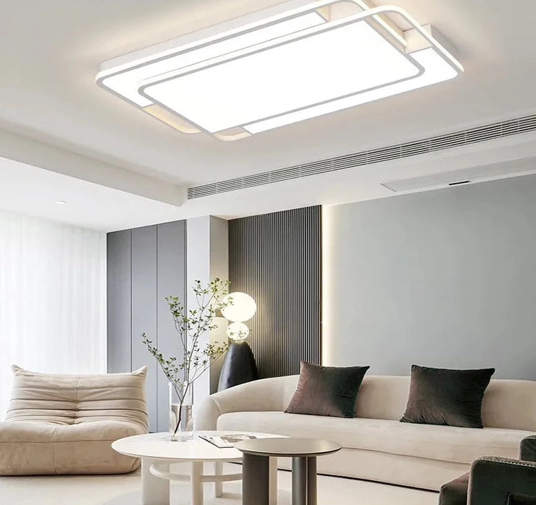 Double stack led flush mount lighting