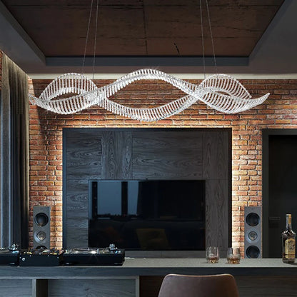 Ocean Wave Luxury Crystal Ceiling Chandeliers