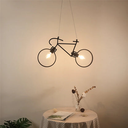 Antique Iron Bicycle Pendant Lights