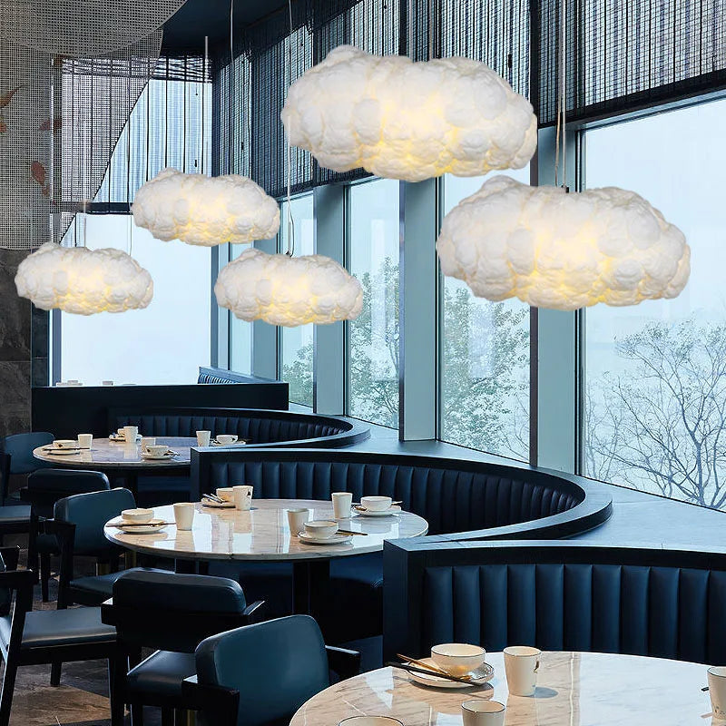 Luces colgantes Led de nube flotante modernas para sala de estar, comedor, candelabro de habitación para niños, iluminación para cocina, Bar, Club, lámpara colgante, luminaria