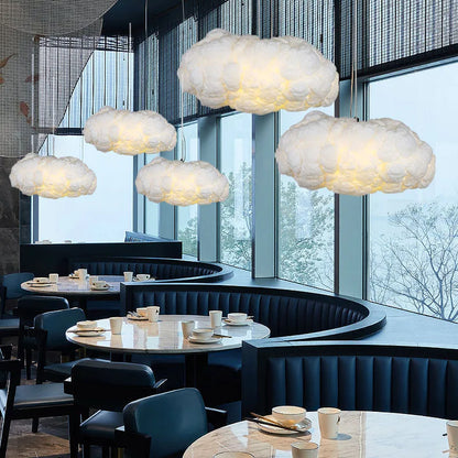 Luces colgantes Led de nube flotante modernas para sala de estar, comedor, candelabro de habitación para niños, iluminación para cocina, Bar, Club, lámpara colgante, luminaria