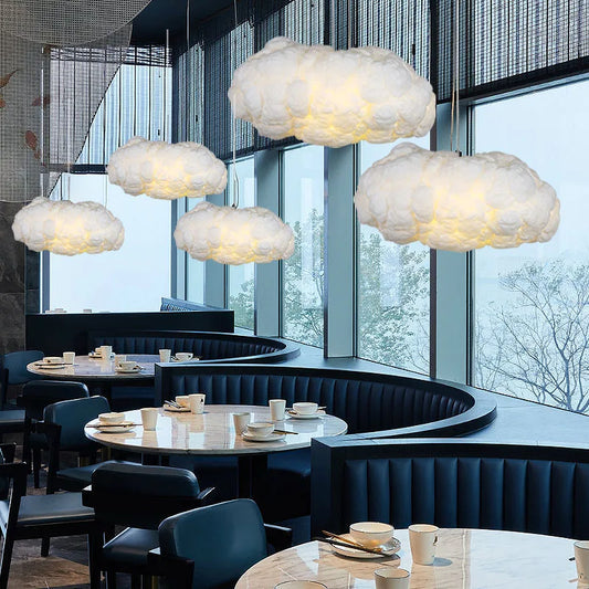 Luces colgantes Led de nube flotante modernas para sala de estar, comedor, candelabro de habitación para niños, iluminación para cocina, Bar, Club, lámpara colgante, luminaria