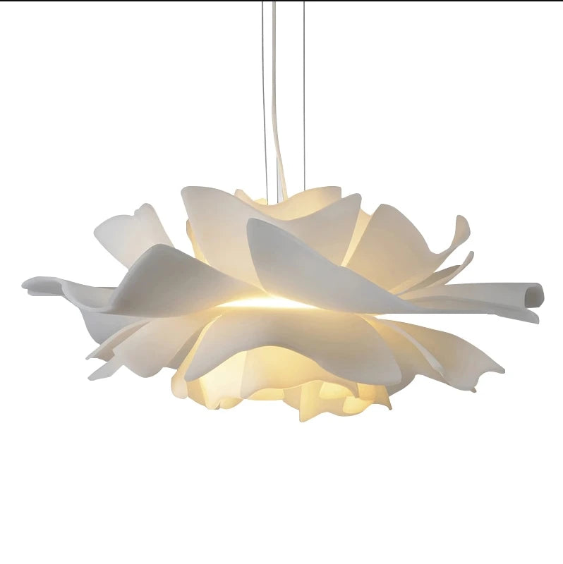 Nordic Led white camellia Chandelier