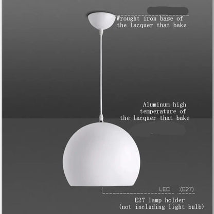Simple Black & White ball Pendant lights