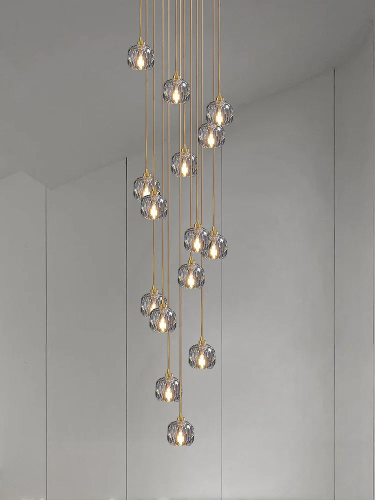 Villa LED Staircase Chandelier