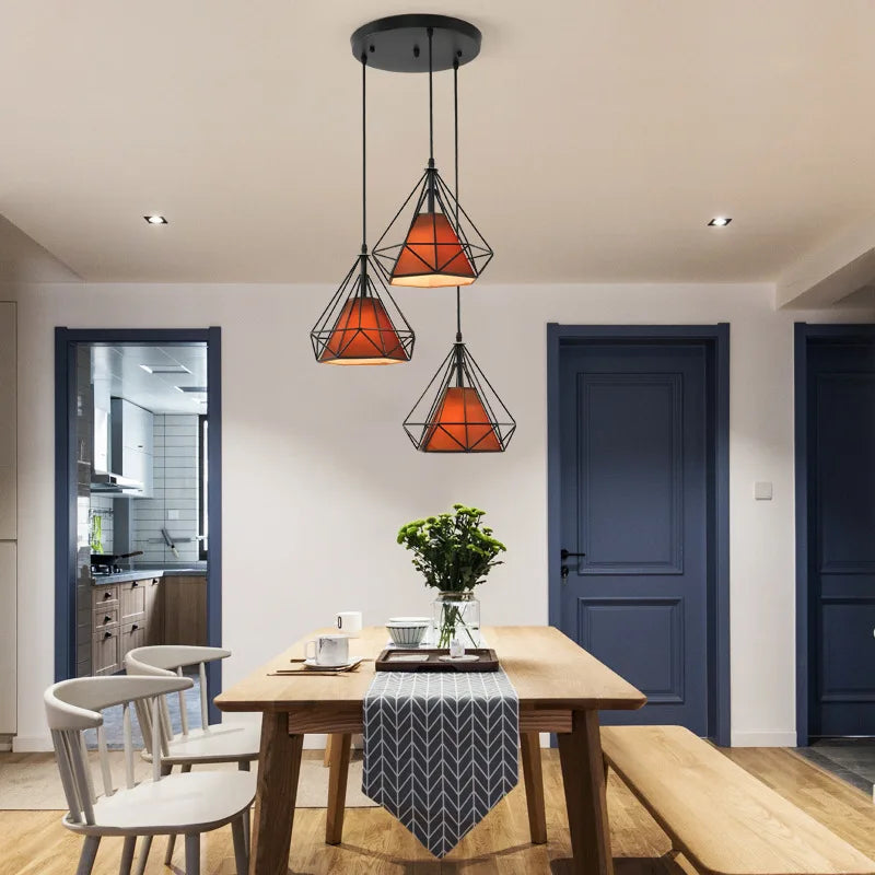 Nordic 3 Heads Long Bar Lighting Chandelier